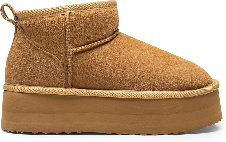 [Moon Test] - Theo Women's Classic Mini Dupe Ugg Boots - (Platform)