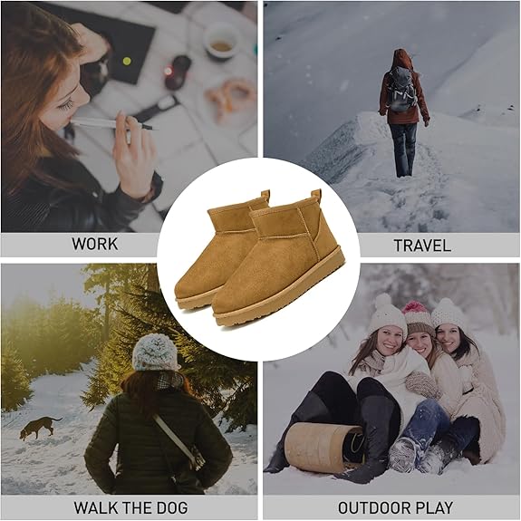 [Moon Test] - Theo Women's Classic Mini Dupe Ugg Boots - (Platform)