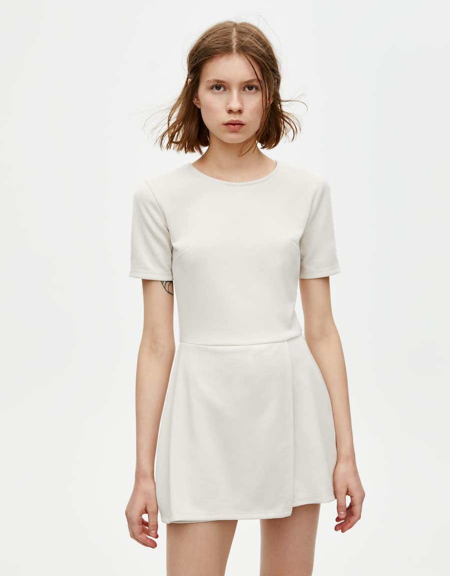 Short sleeve skort dress - cherry-trang