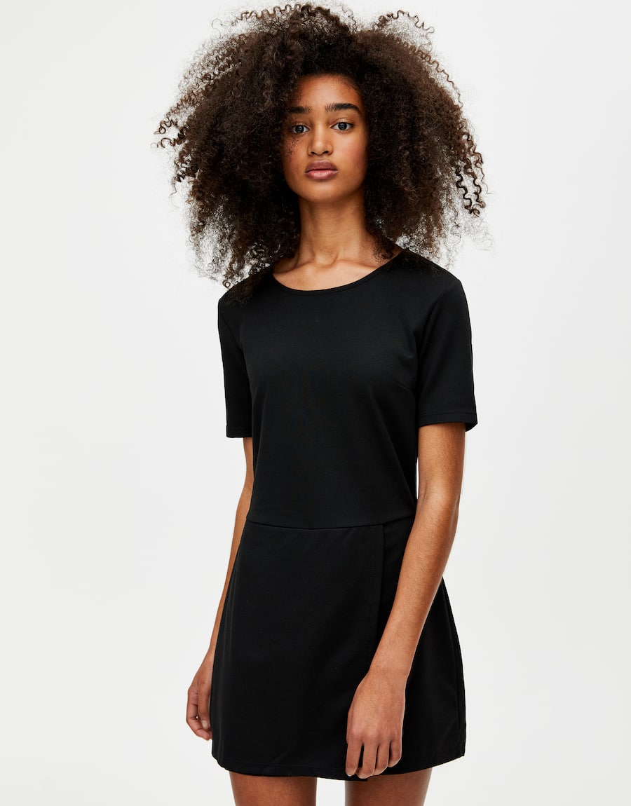 Short sleeve skort dress - cherry-trang