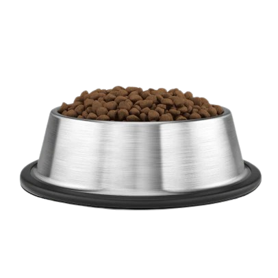 Stainless steel pet food tray